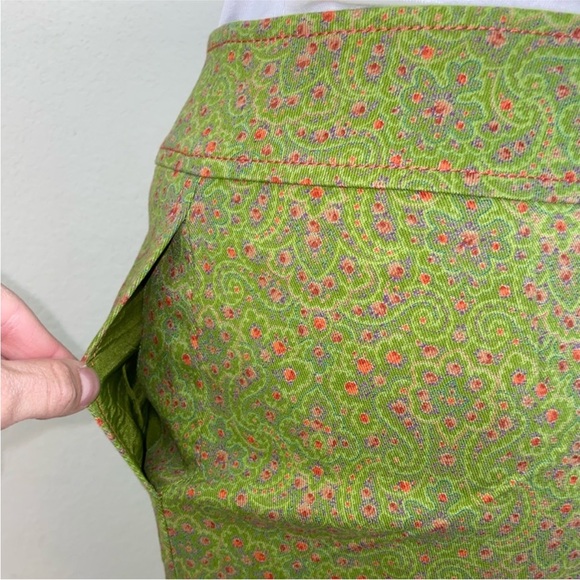 Oscar de la Renta Paisley flare pants - Picture 2 of 4